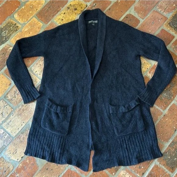 BAREFOOT DREAMS - Cozychic Lite Long Weekend Cardi in Black szS - Picture 10 of 15